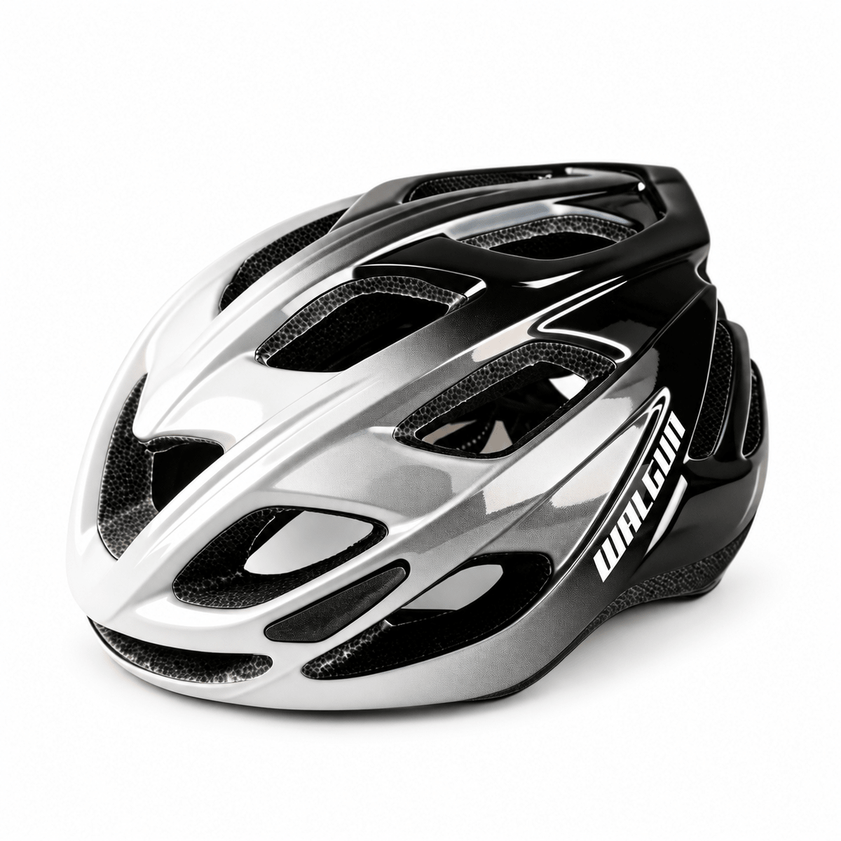 Casque De Vélo Blanc & Noir - Vélo Fever