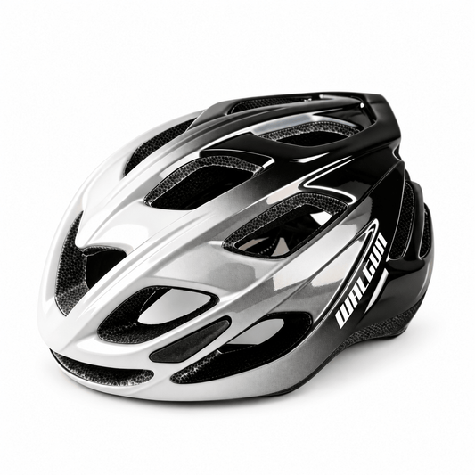 Casque De Vélo Blanc & Noir - Vélo Fever