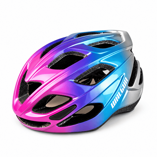 Casque De Vélo Dégradé Rose Bleu - Vélo Fever