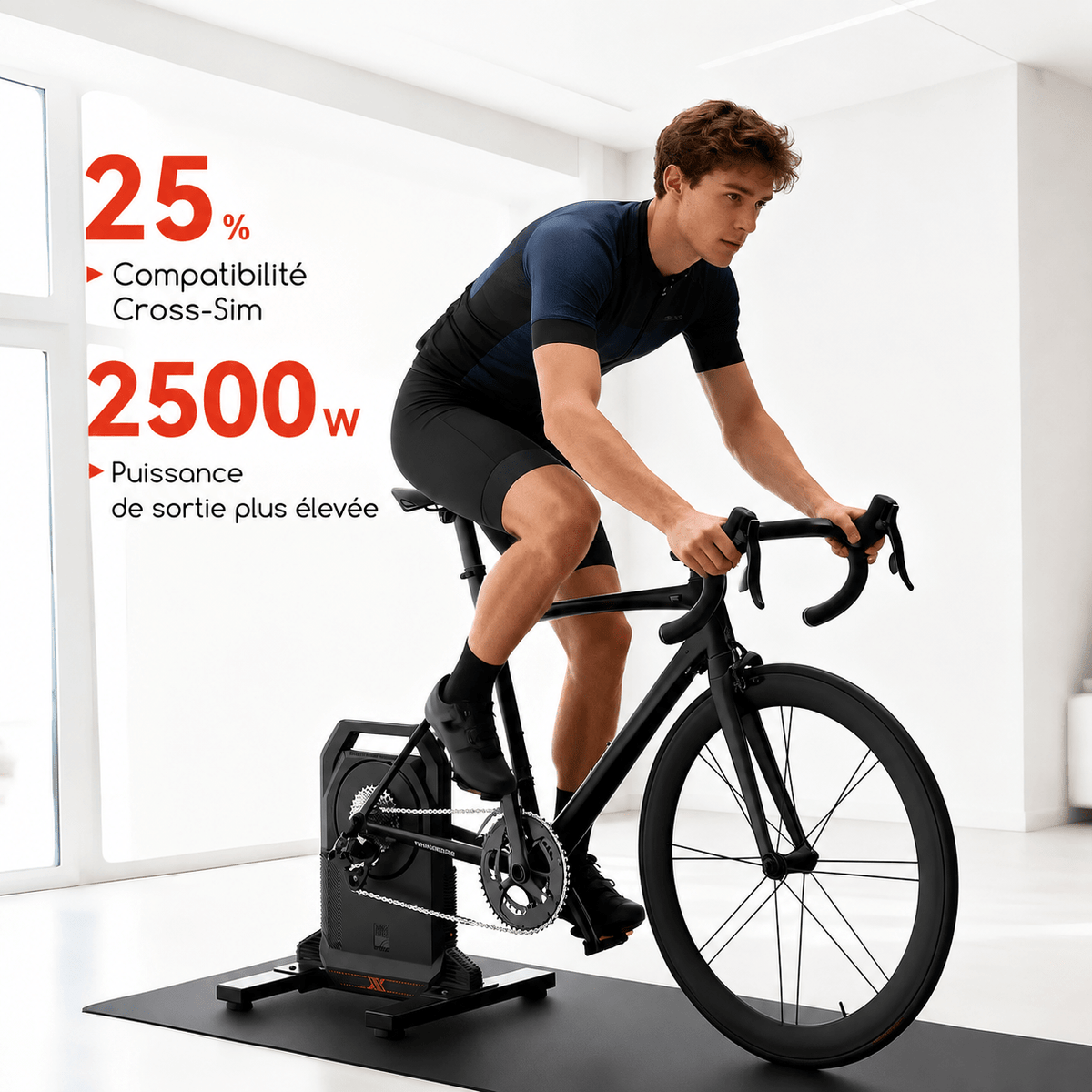Home Trainer Vélo Noir - Vélo Fever