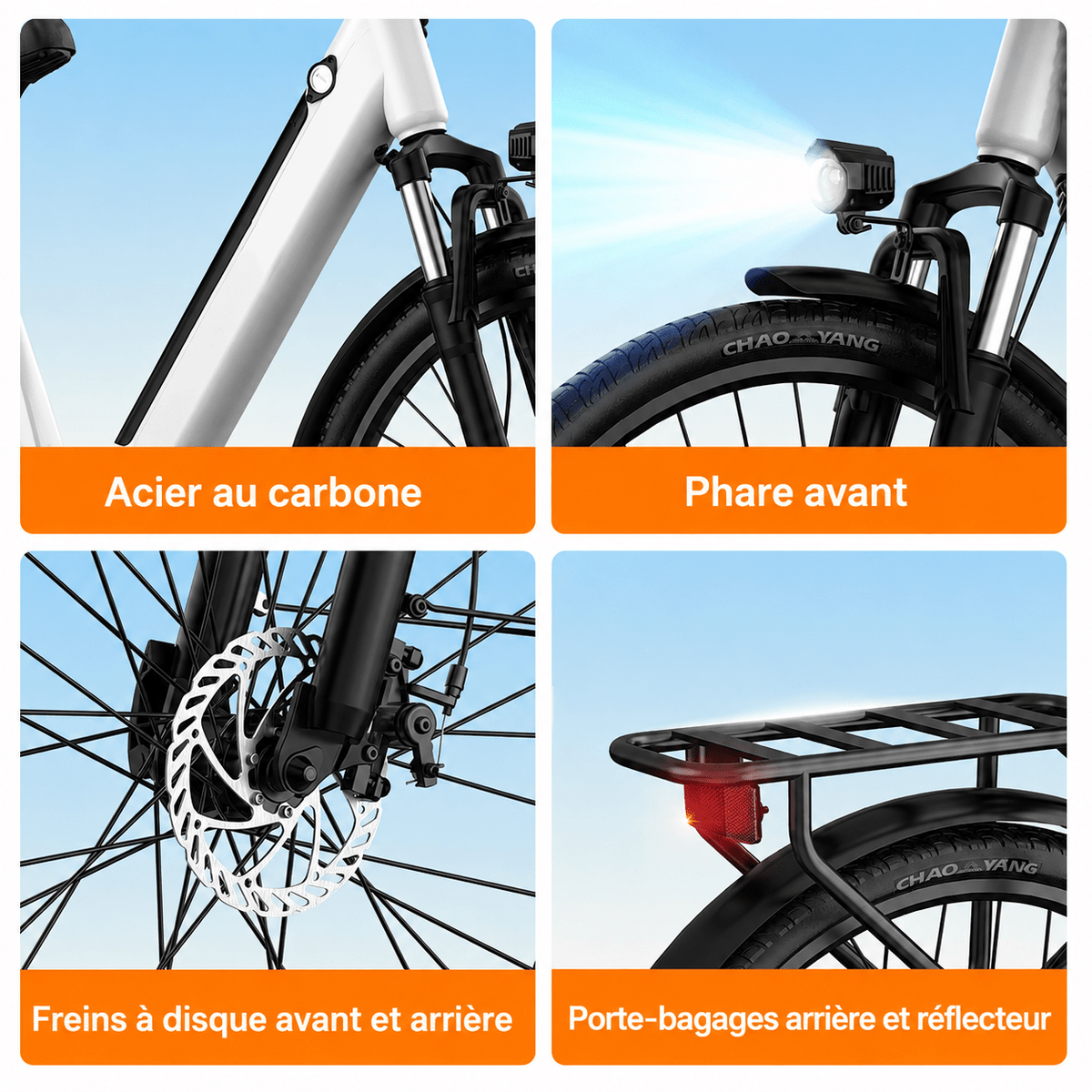 Vélo Electrique Blanc - Vélo Fever