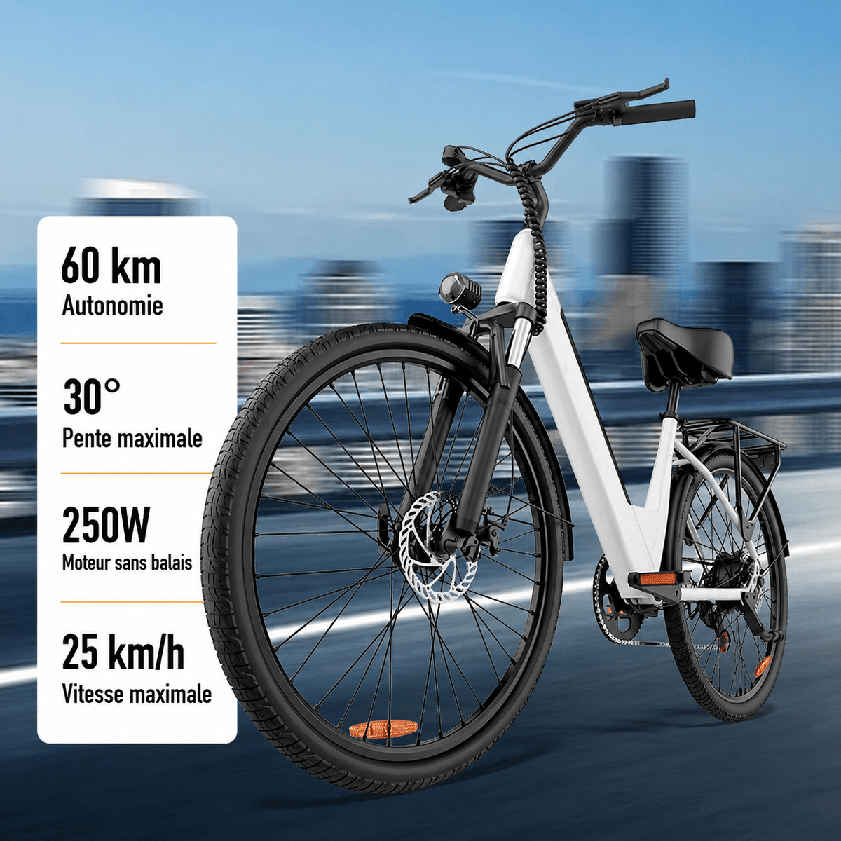 Vélo Electrique Blanc - Vélo Fever