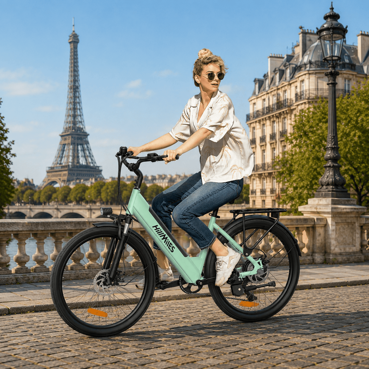 Vélo Électrique Bleu Gris - Vélo Fever