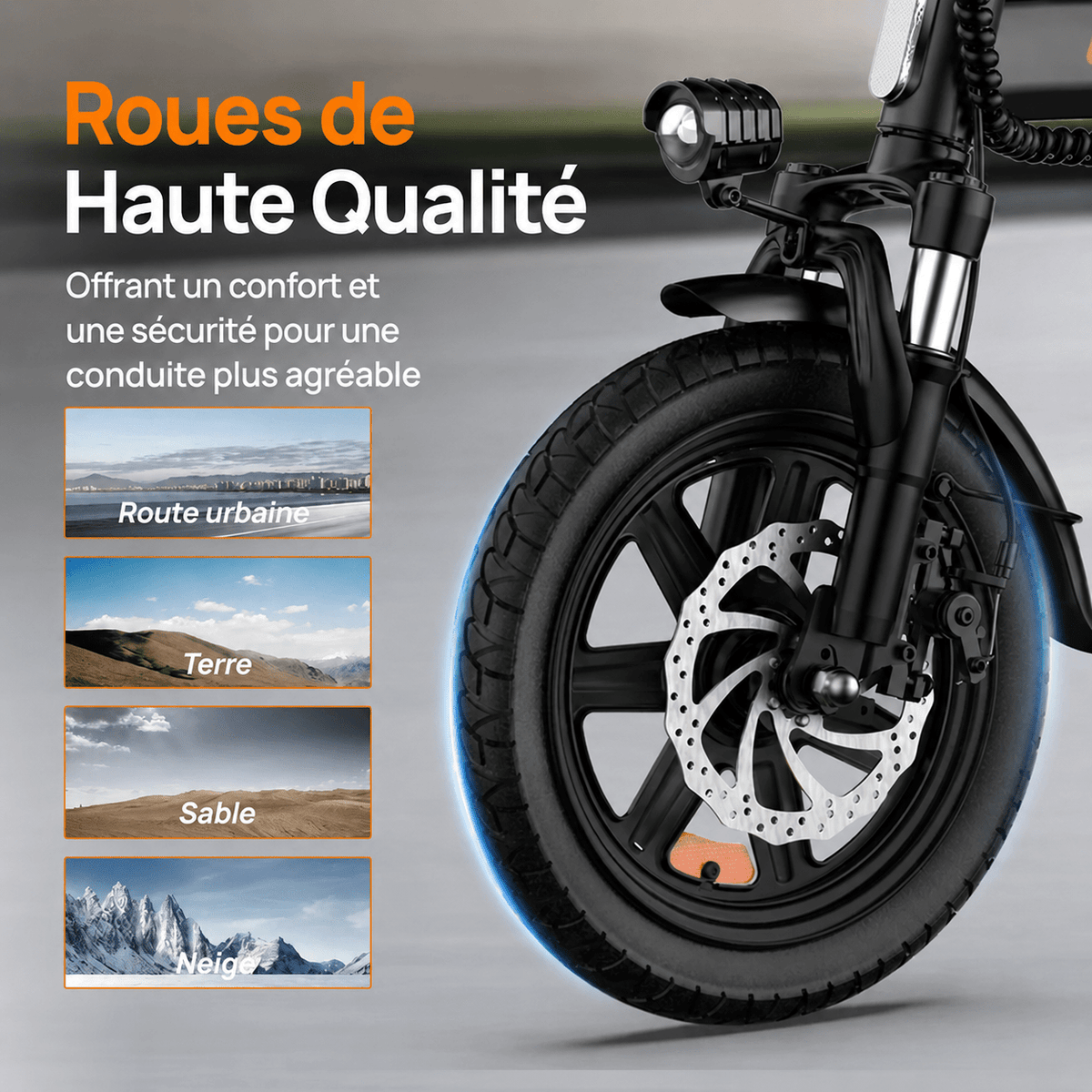 Vélo Électrique Pliable Noir - Vélo Fever