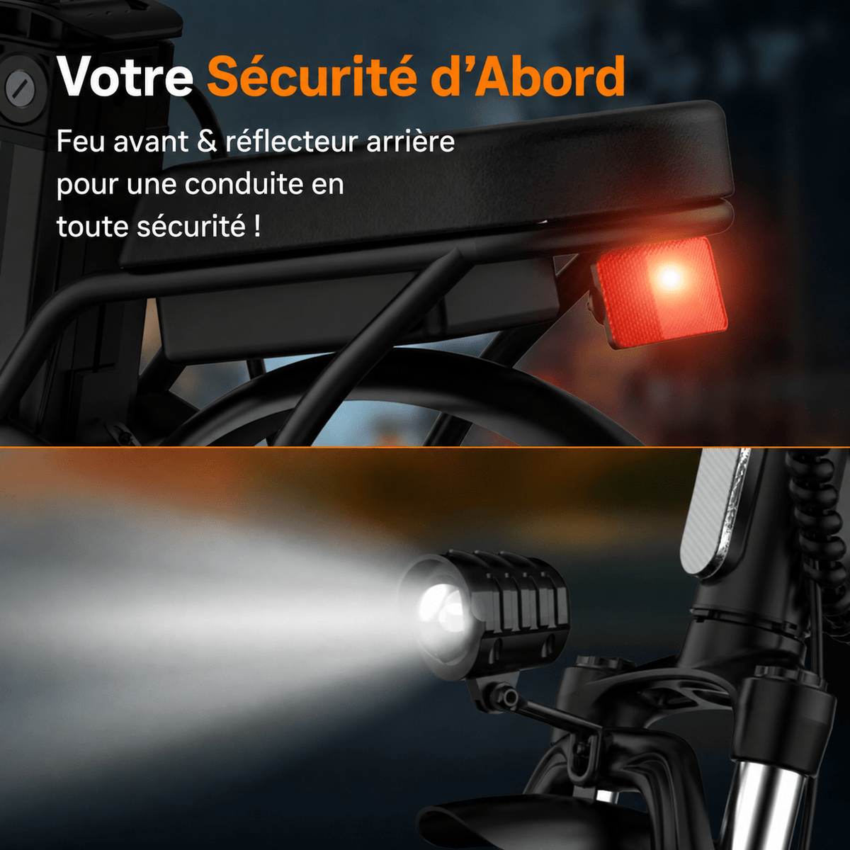 Vélo Électrique Pliable Noir - Vélo Fever