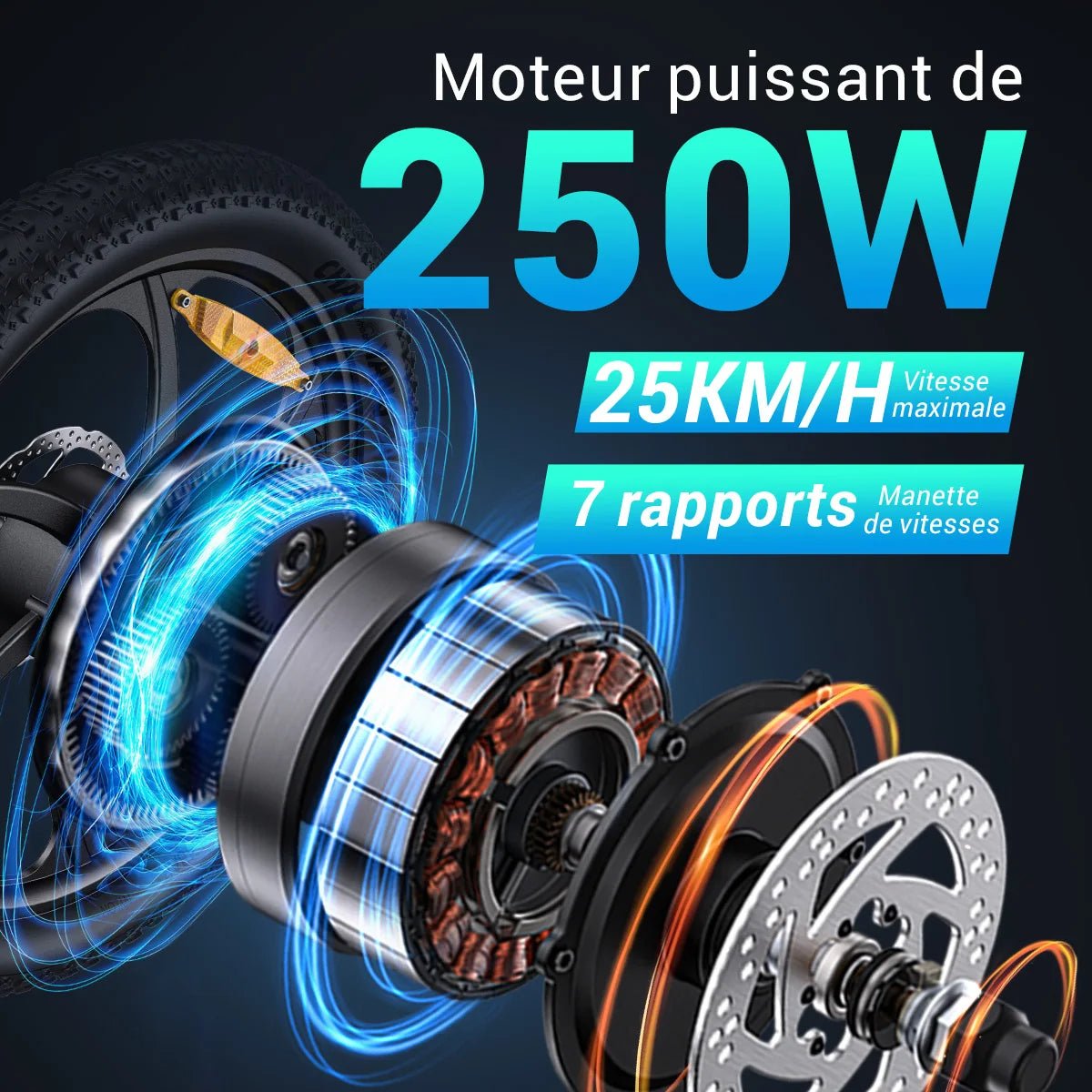 Vélo Pliant Électrique Vert Turquoise - Vélo Fever