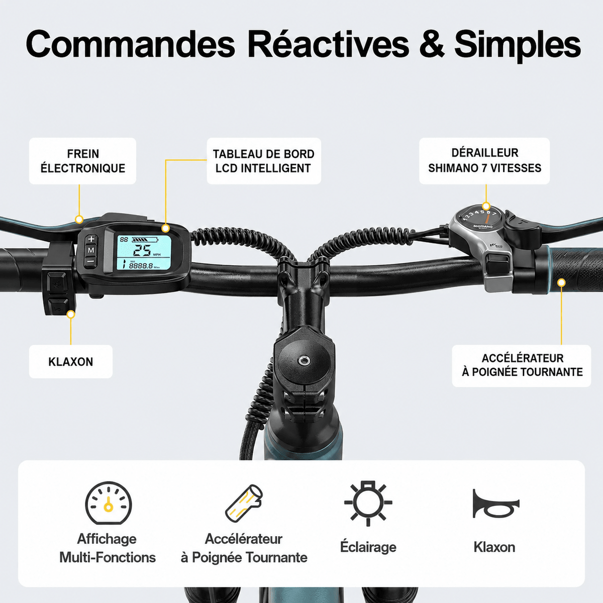 VTT Electrique Noir - Vélo Fever